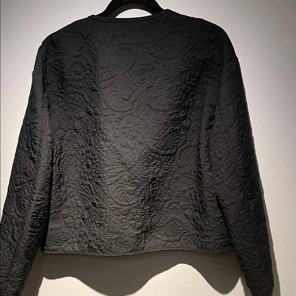 NWOT Zara Women's Black Textured Jacket - Picture 7 of 14